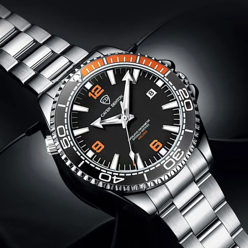 2025 New Top Brand Design Men's Watches Luxury Fashion Multifunctional Dial Quartz Watches Steel Strap Waterproof Men's Watches