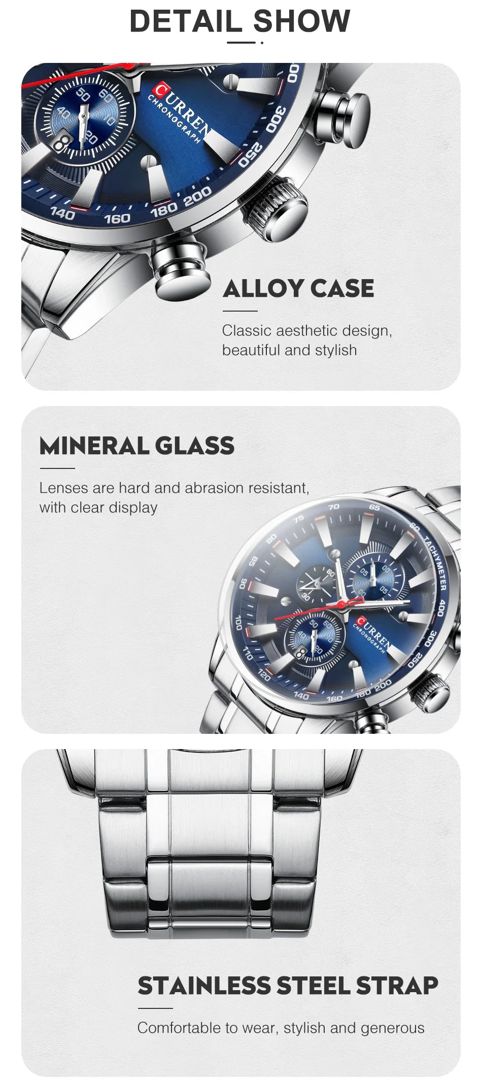 New Watches for Men Top Luxury Brand CURREN Quartz Men’s Watch Sport Waterproof Wrist Watches Chronograph Date Relogio Masculino