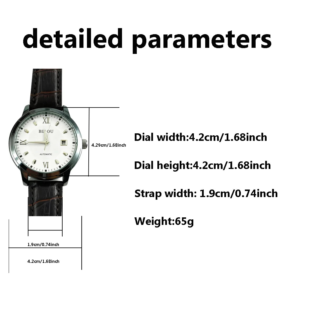 Luxury watches, automatic mechanical watches, premium feel, calendar, design sense, business style, perfect gift