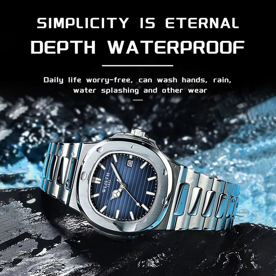 2025 Top Brand Mens Watches Luxury Men Sport Wristwatch Business Waterproof Luminous Fashion Quartz Watch Male with Calendar