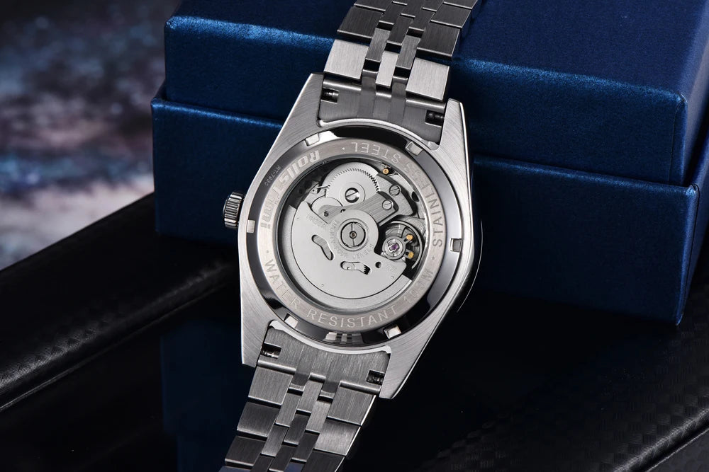 2025 New RollsTimi Men's Watches Mechanical Wristwatches Luminous Dial Automatic Watch For Men Top Luxury AR Sapphire Waterproof