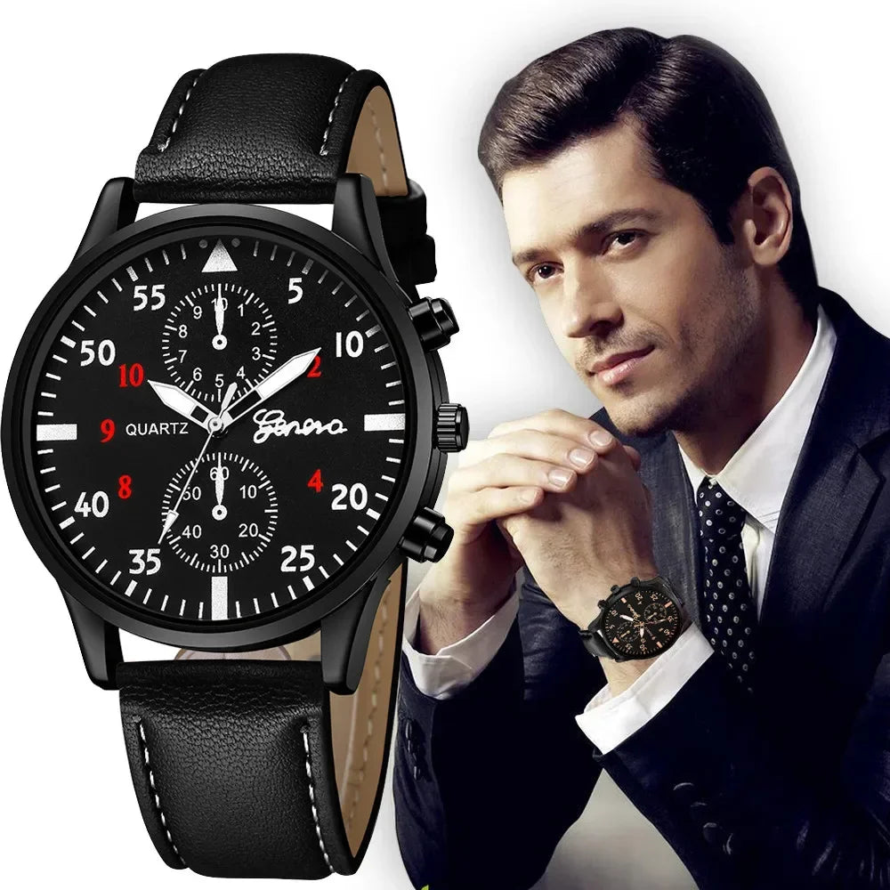 Luxury Men's Watch Fashion Watch For Men Watch Sport Watches Leather Casual Wristwatch Reloj Hombre erkek kol saati