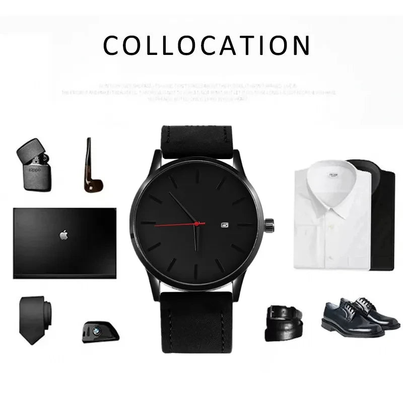 Relogio Masculino Men's Watches Fashion Simple Quartz Watches for Man Casual Sports Leather Male Quartz Clock relojes hombre