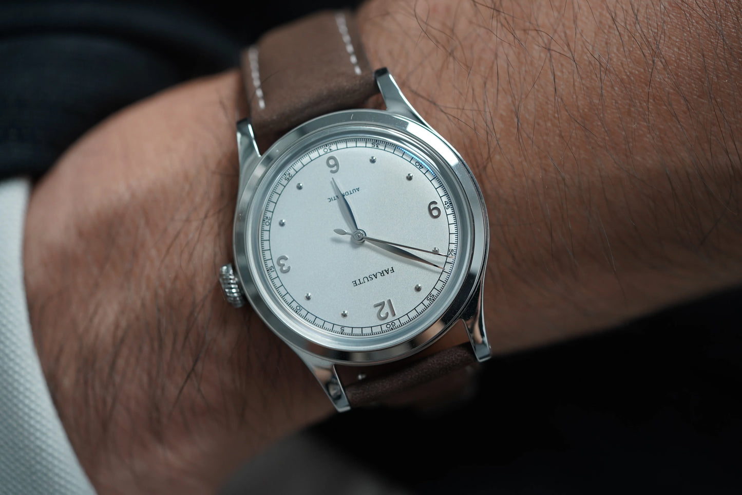 FARASUTE New Retro Japan 821A Automatic Mechanical Movement Wristwatch For Men Simple 5Bar Waterproof Watch Men reloj hombre