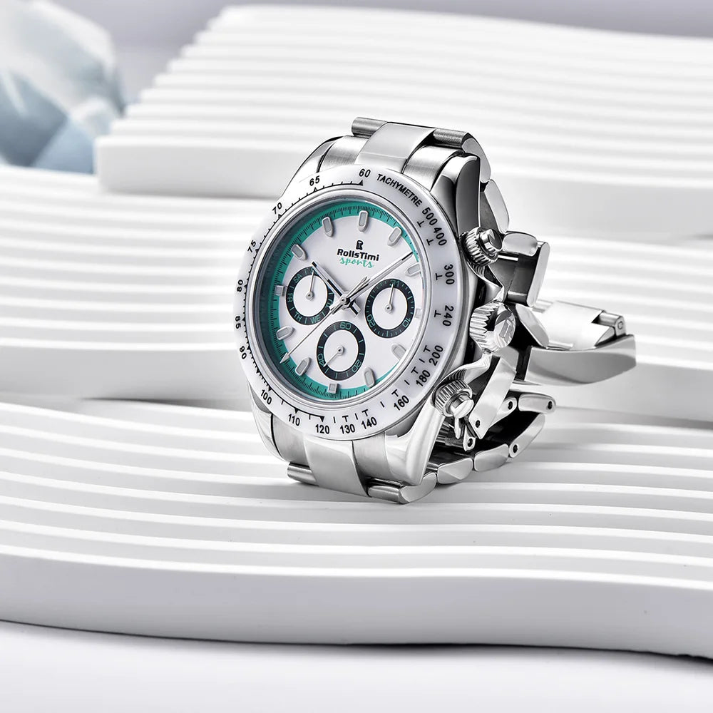 2025 new men's watch mechanical watch for Man RollsTimi top brand fashion automatic watch ceramic bezel stainless steel gift box