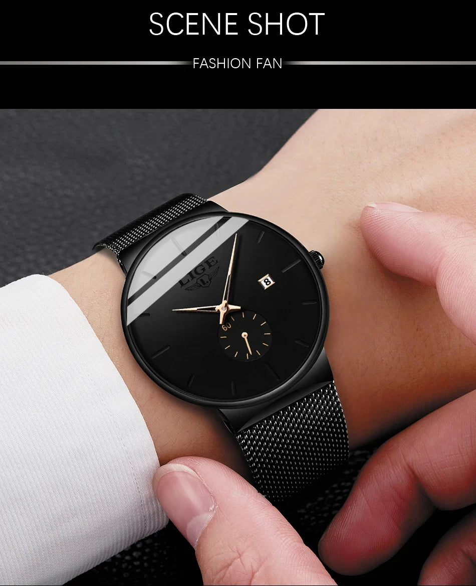 Man Ultra Thin Watches New Men's Watch Luxury Brand Gifts Male Clock Business Quartz Wristwatch Watch For Men Relogio Masculino