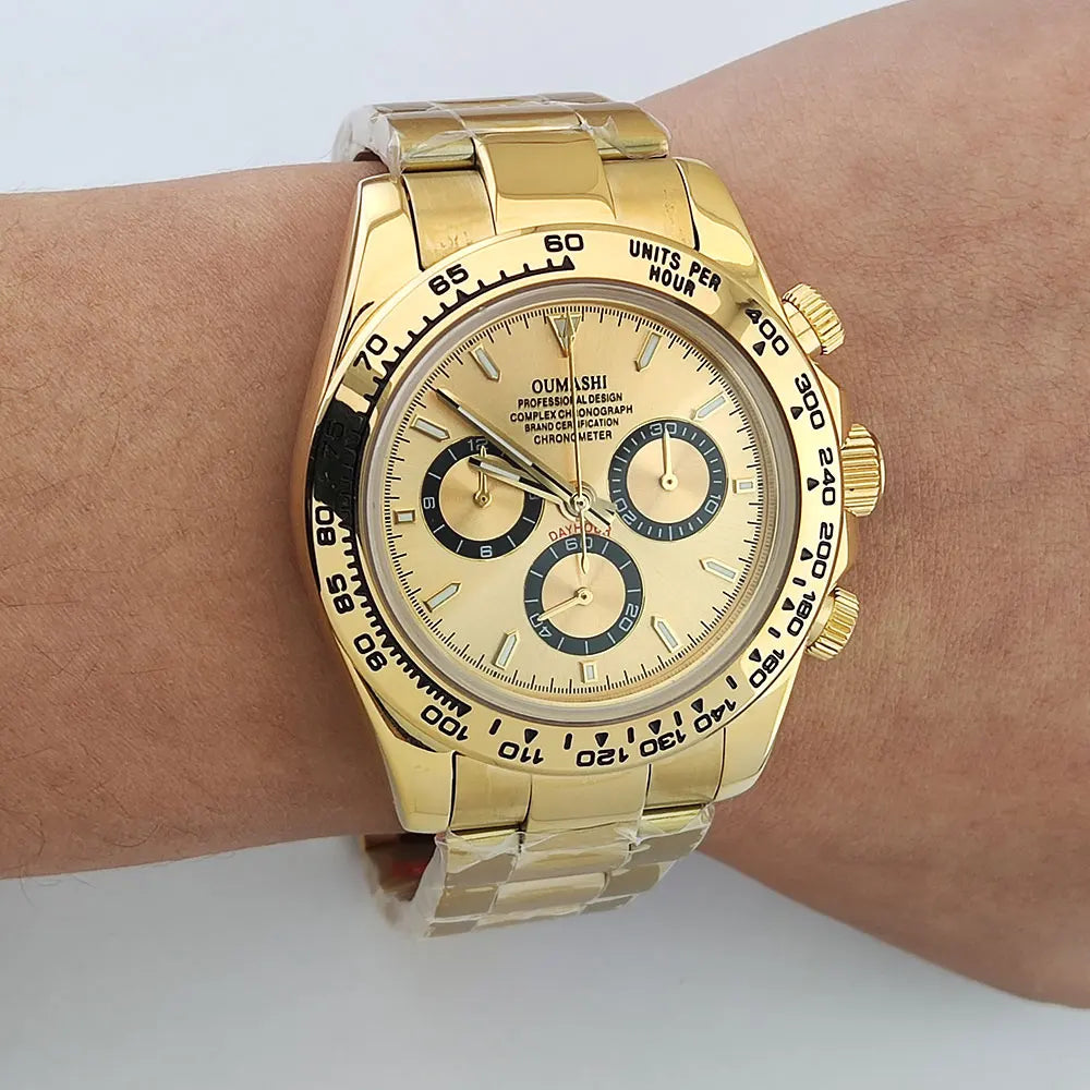 Luxury men's watch New Chronograph Equation Racing Men Automatic Mechanical Watch Waterproof 10ATM Sapphire 4801 4130 Movement