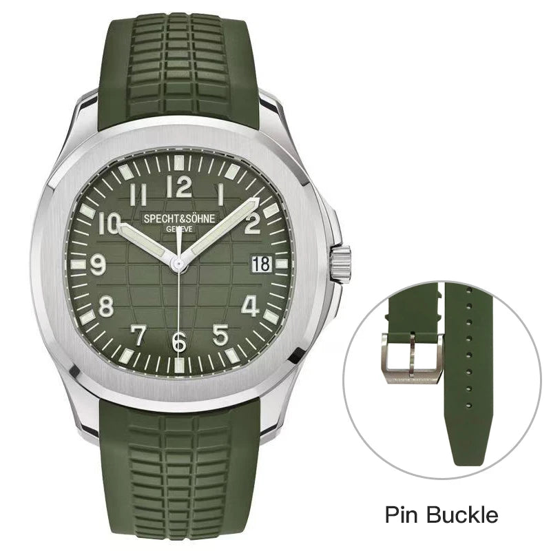 2025 New Arrival Mens Watches Top Brand Luxury Automatic Mechanical Watches Rubber Strap Stainless Steel Watch Relogio Masculino