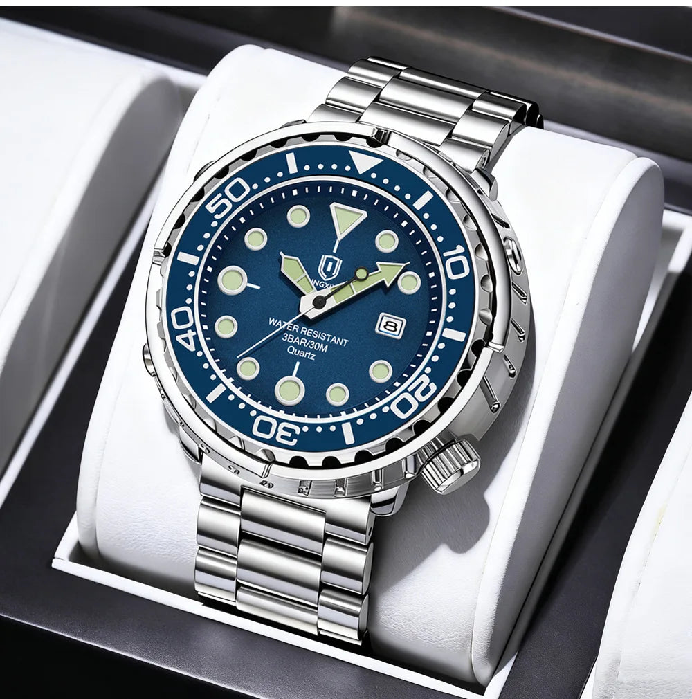 #New Fashion Watch Men Top Brand Luxury Waterproof Luminous Date Clock Sport Watches Mens Quartz Wristwatch Relogio Masculino