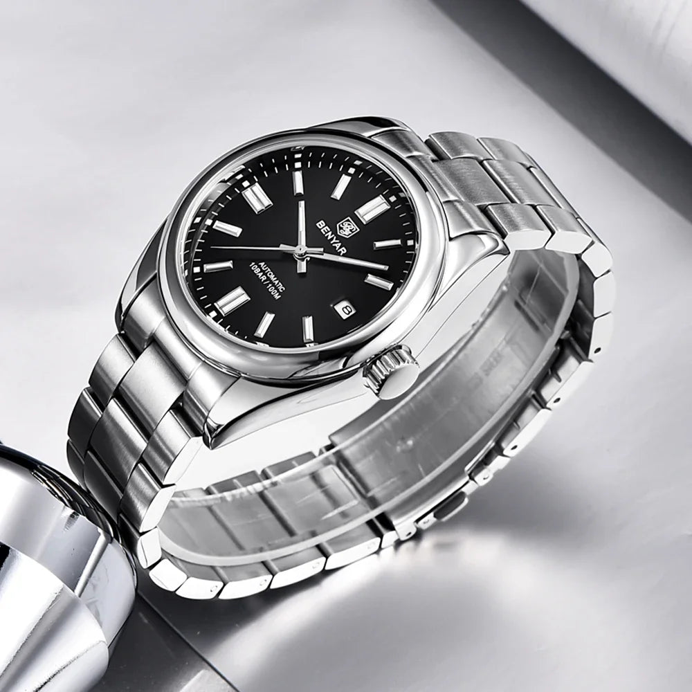 Relojes Hombre 2025 BENYAR New Watches Men Luxury Brand Chronograph Male Sport Watches Waterproof Stainless Steel Quartz Watch