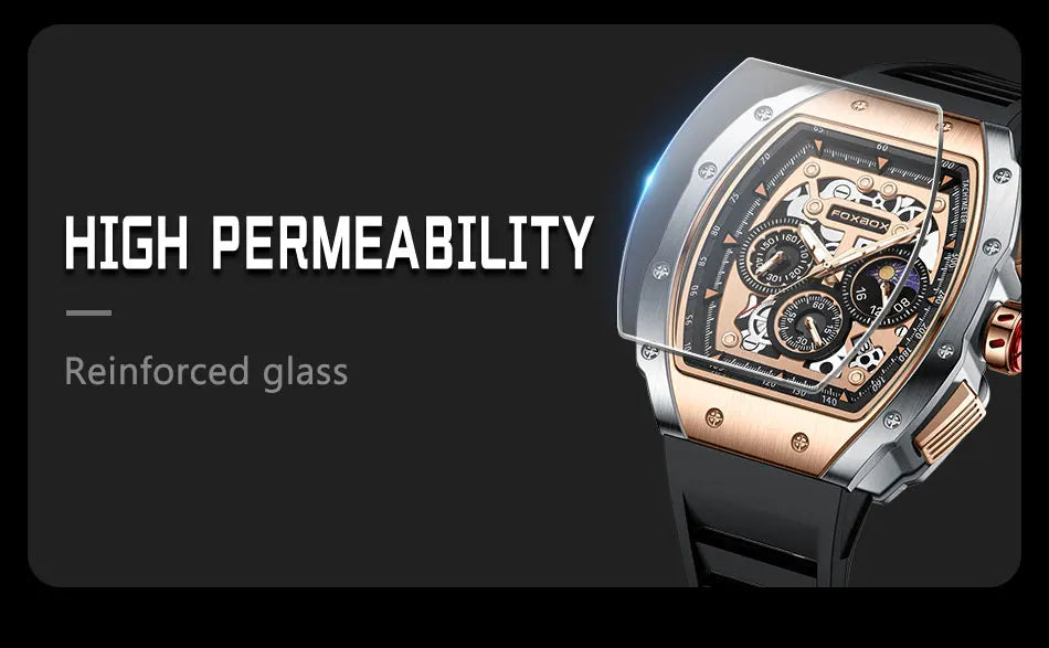 Relogio Masculino LIGE Men Watch Foxbox Brand Luxury Waterproof Quartz Wristwatch For Men Date Sport Silicone Clock Male Watches