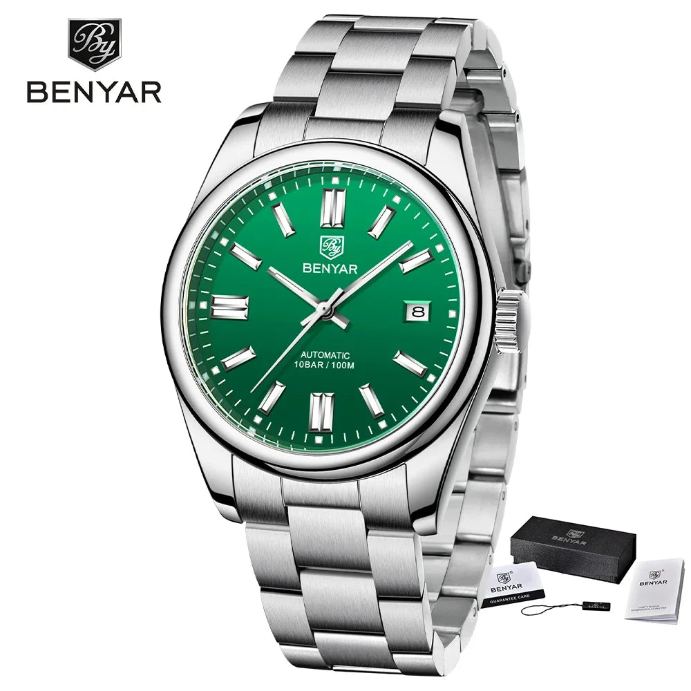 Relojes Hombre 2025 BENYAR New Watches Men Luxury Brand Chronograph Male Sport Watches Waterproof Stainless Steel Quartz Watch