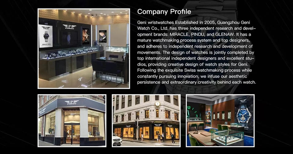 Las Vegas Roulette PINDU DESIGN Mens Watches Top Brand Luxury Astronomia Quartz Watch Montre Homme