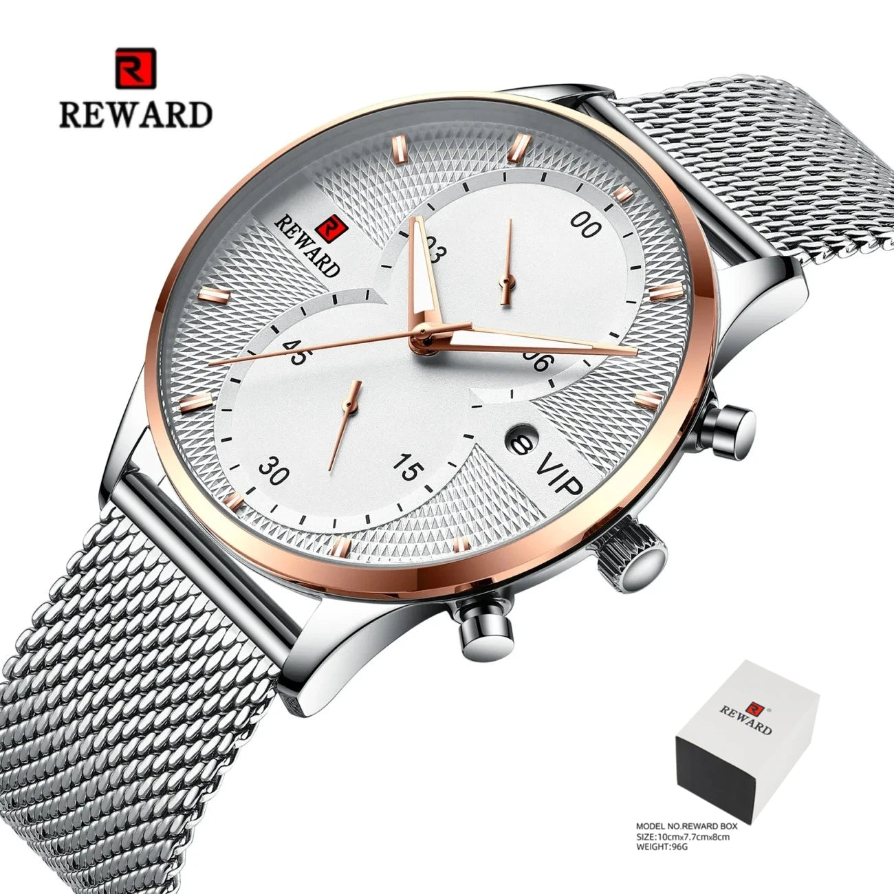 REWARD 82001M Relogios Masculino Business Quartz Fashion Men's Watch Steel Strip Watch Luxury Calendar Watches for Men Часы