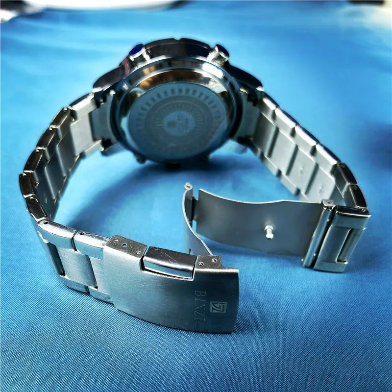 Top Brand Luxury Mens Quartz Gold Watches 2025 Men Sports Waterproof Man Wristwatch Chronograph Male Clock Relogio Masculino