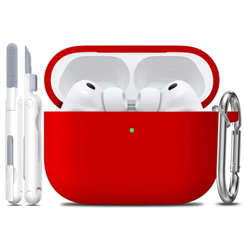 for AirPods Pro 3rd Generation Case Cover Earphone Accessories Soft Silicone Case with Keychain & Cleaning Kit for AirPods Pro 3
