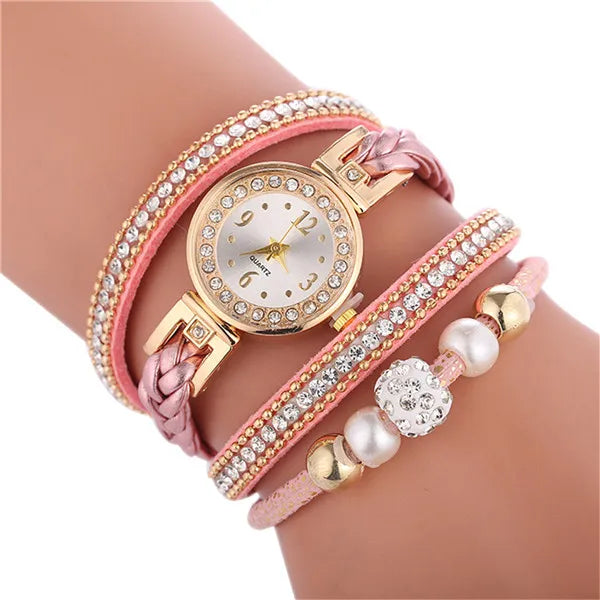 Relogio Bracelet Watches Women Wrap Around Fashion Bracelet Fashion Dress Ladies Womans Wrist Watches for Women Watch 2021