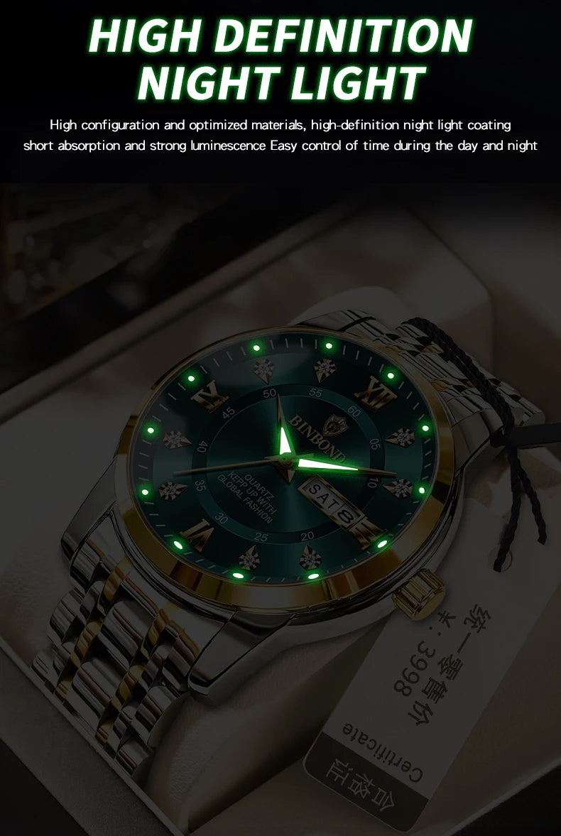 2025 Top Brand Luxury Fashion Diver Watch Men 30ATM Waterproof Date Clock Sport Watches Mens Quartz Wristwatch Relogio Masculino