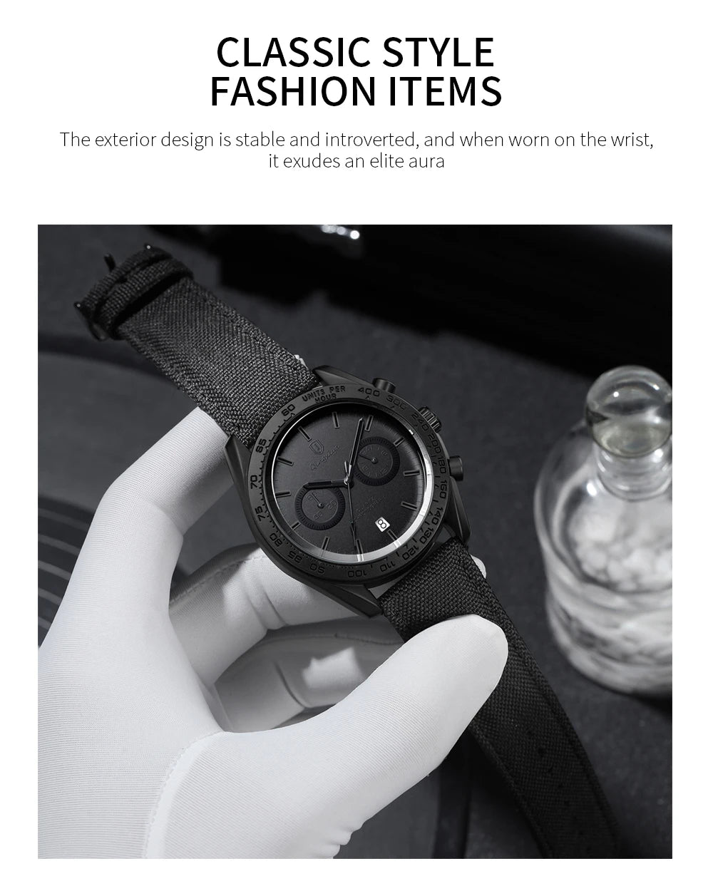 QINGXIYA Fashion Chronograph Quartz Watch for Men Sports Leather Strap Waterproof Date Luxury Mens Watches Relogio Masculino