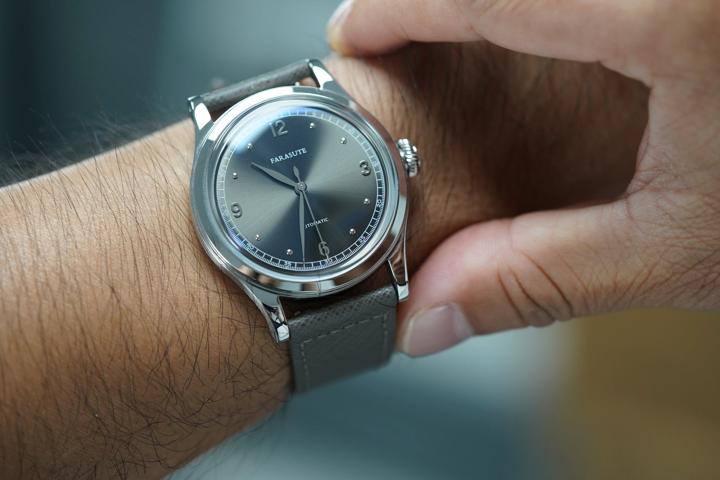 FARASUTE New Retro Japan 821A Automatic Mechanical Movement Wristwatch For Men Simple 5Bar Waterproof Watch Men reloj hombre