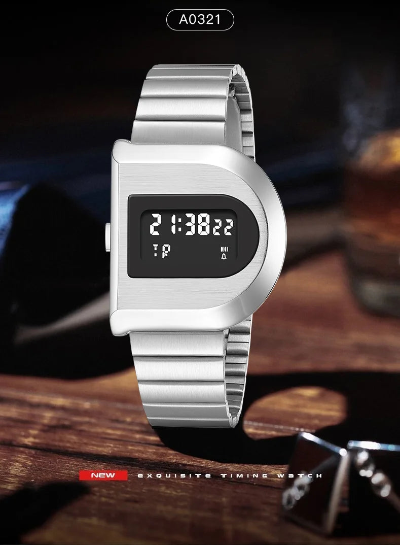 2026 New Watch 1970s-Modern Retro-"Code-D": Water Resistant 30M, Wrist Fit 135-205mm (5.3-8.0in)