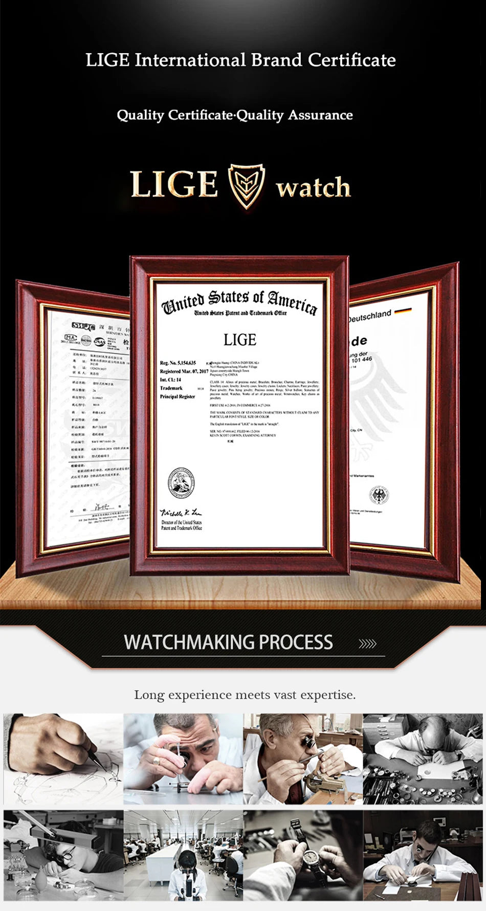 LIGE 2025 New Luxury Mens Watch Fashion Business Quartz Wristwatches Sports Waterproof Luminous Steel Watches Men Reloj Hombre