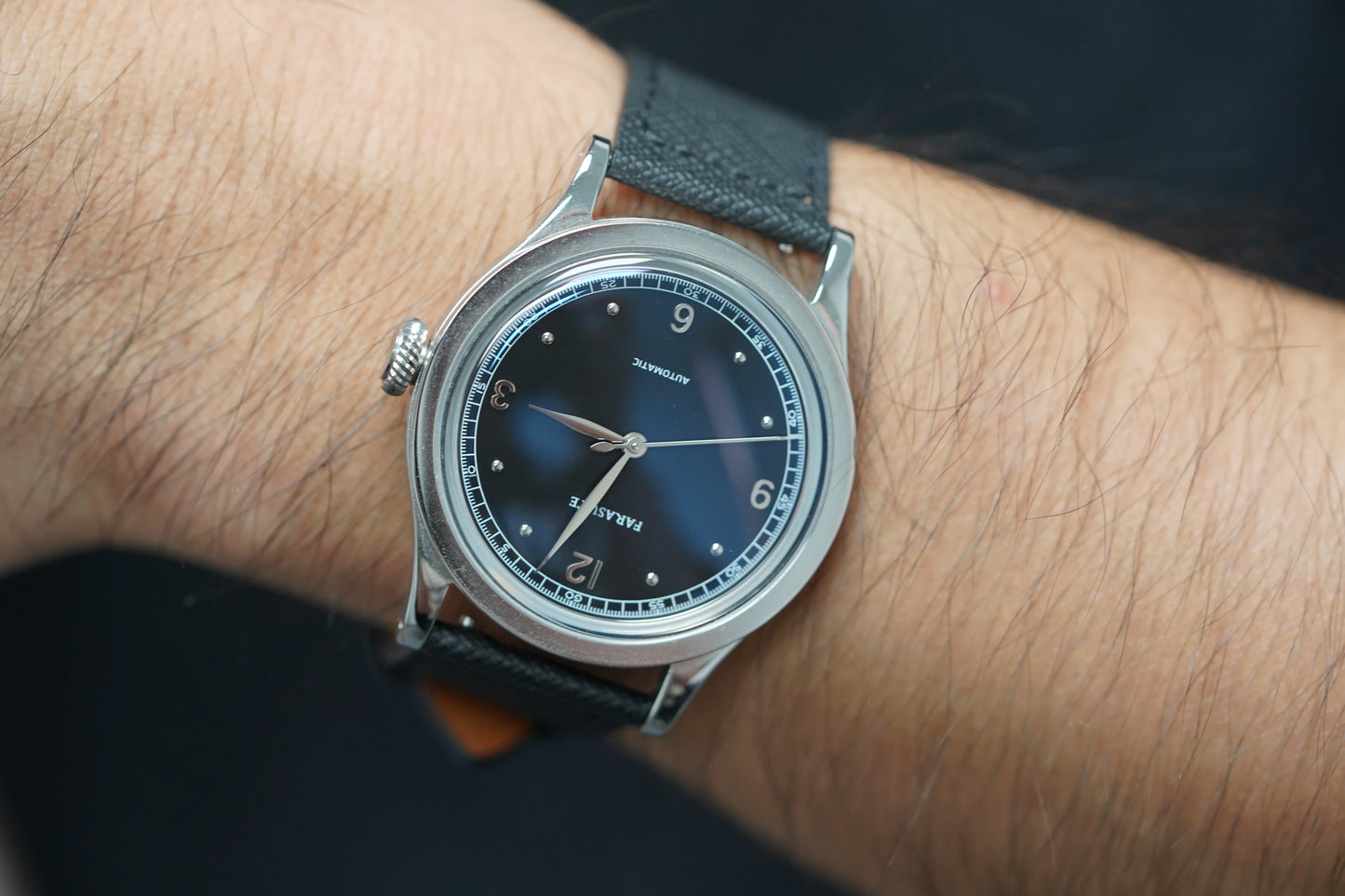 FARASUTE New Retro Japan 821A Automatic Mechanical Movement Wristwatch For Men Simple 5Bar Waterproof Watch Men reloj hombre