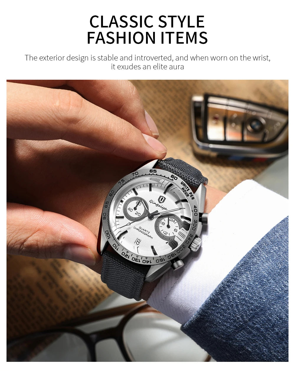 QINGXIYA Fashion Date Quartz Men Watches Top Brand Luxury Male Clock Chronograph Sport Mens Wristwatch Hodinky Relogio Masculino