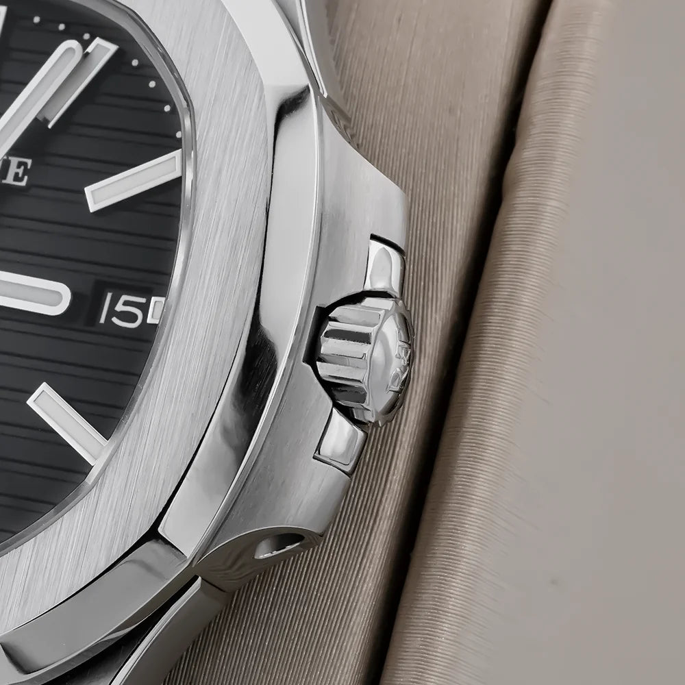 ROKATIE 2024 Luxury 9015 Japanese Movement Stainless Steel Watch 38mm Case Luminous Feature Day 50m Waterproof Watches for men