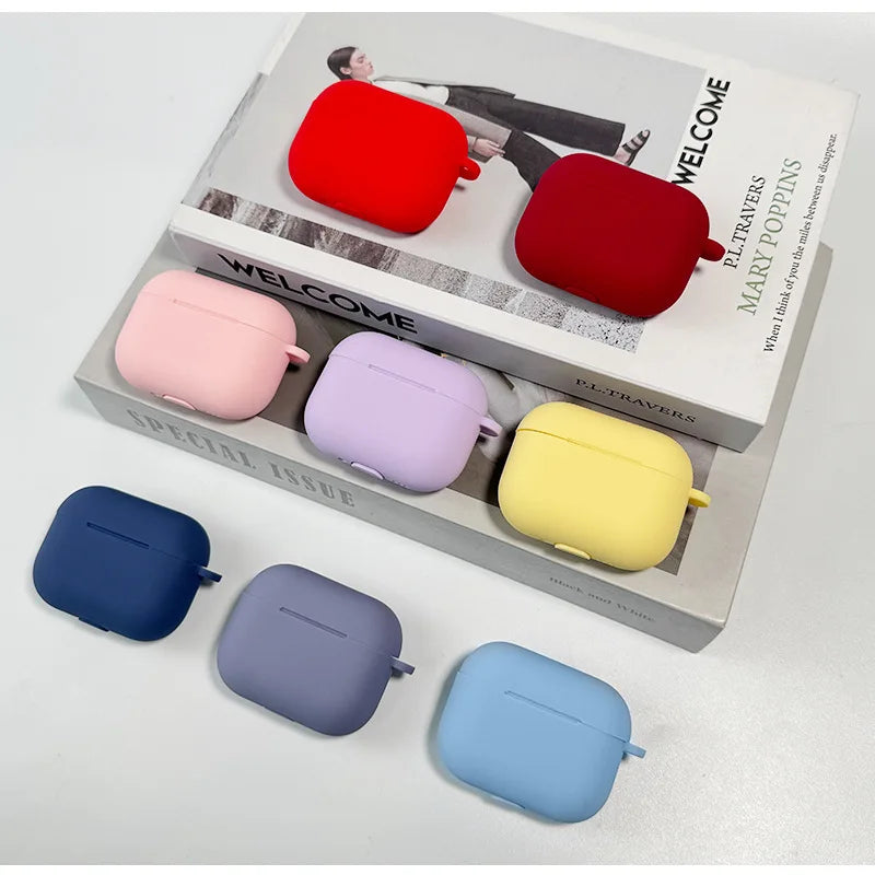 for AirPods Pro 3rd Generation Case Cover Earphone Accessories Soft Silicone Case with Keychain & Cleaning Kit for AirPods Pro 3