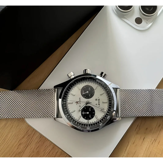 High-quality, functional 40mm trendy minimalist sports chronograph quartz watch for men A+