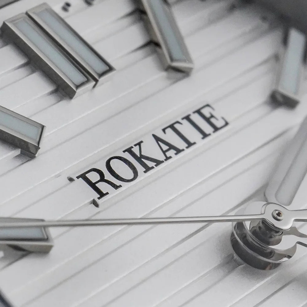 ROKATIE 2024 Luxury 9015 Japanese Movement Stainless Steel Watch 38mm Case Luminous Feature Day 50m Waterproof Watches for men