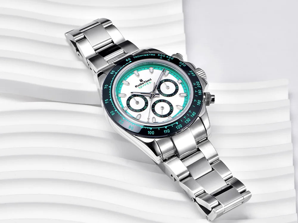 2025 new men's watch mechanical watch for Man RollsTimi top brand fashion automatic watch ceramic bezel stainless steel gift box