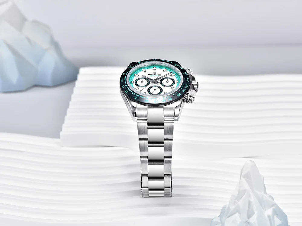 2025 new men's watch mechanical watch for Man RollsTimi top brand fashion automatic watch ceramic bezel stainless steel gift box