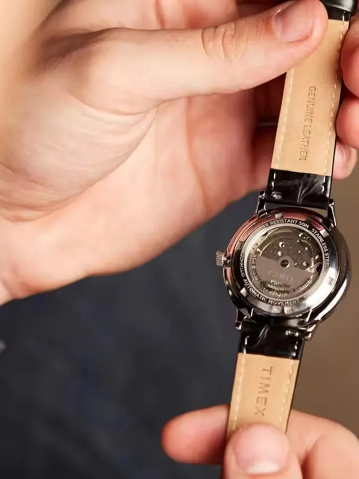 TIMEX Luxury Automatic Watch Automatic Mechanical Watch Male American Stainless Steel Scratch Proof Waterproof Diving Watch