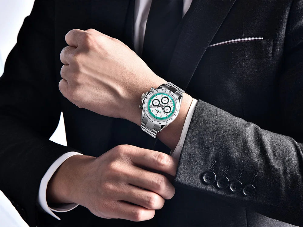 2025 new men's watch mechanical watch for Man RollsTimi top brand fashion automatic watch ceramic bezel stainless steel gift box