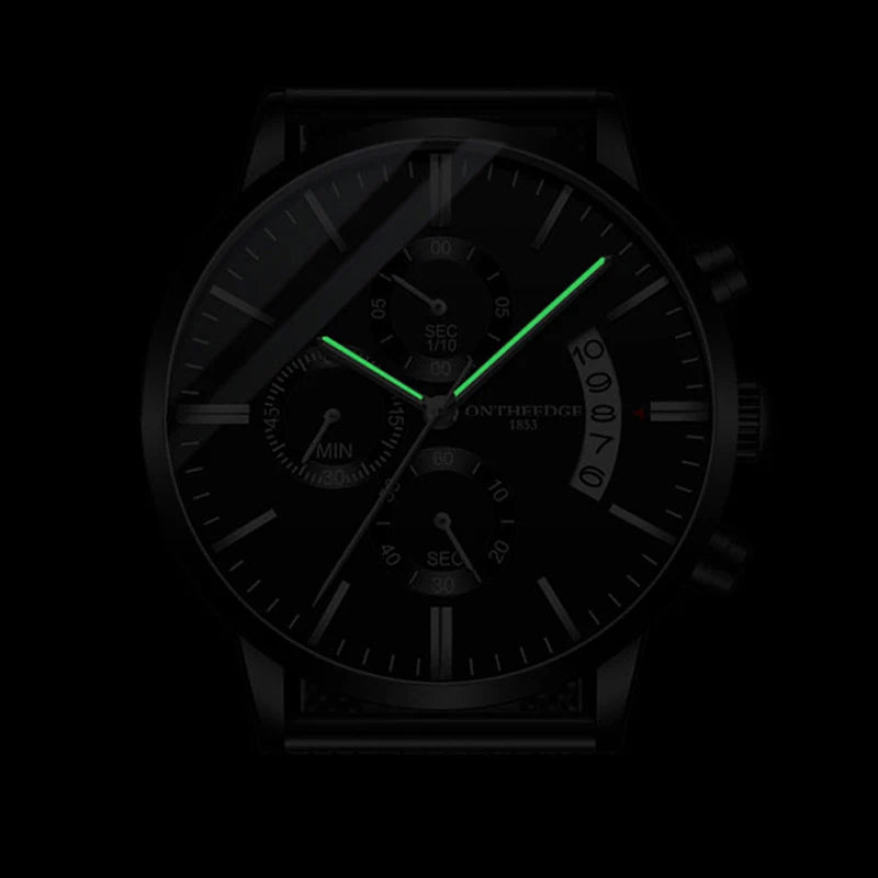 2023 Fashion Men's Watch Brand Luxury Male Quartz Watches Minimalist Casual Leather Strap Digital Calendar Wristwatch Men Clock