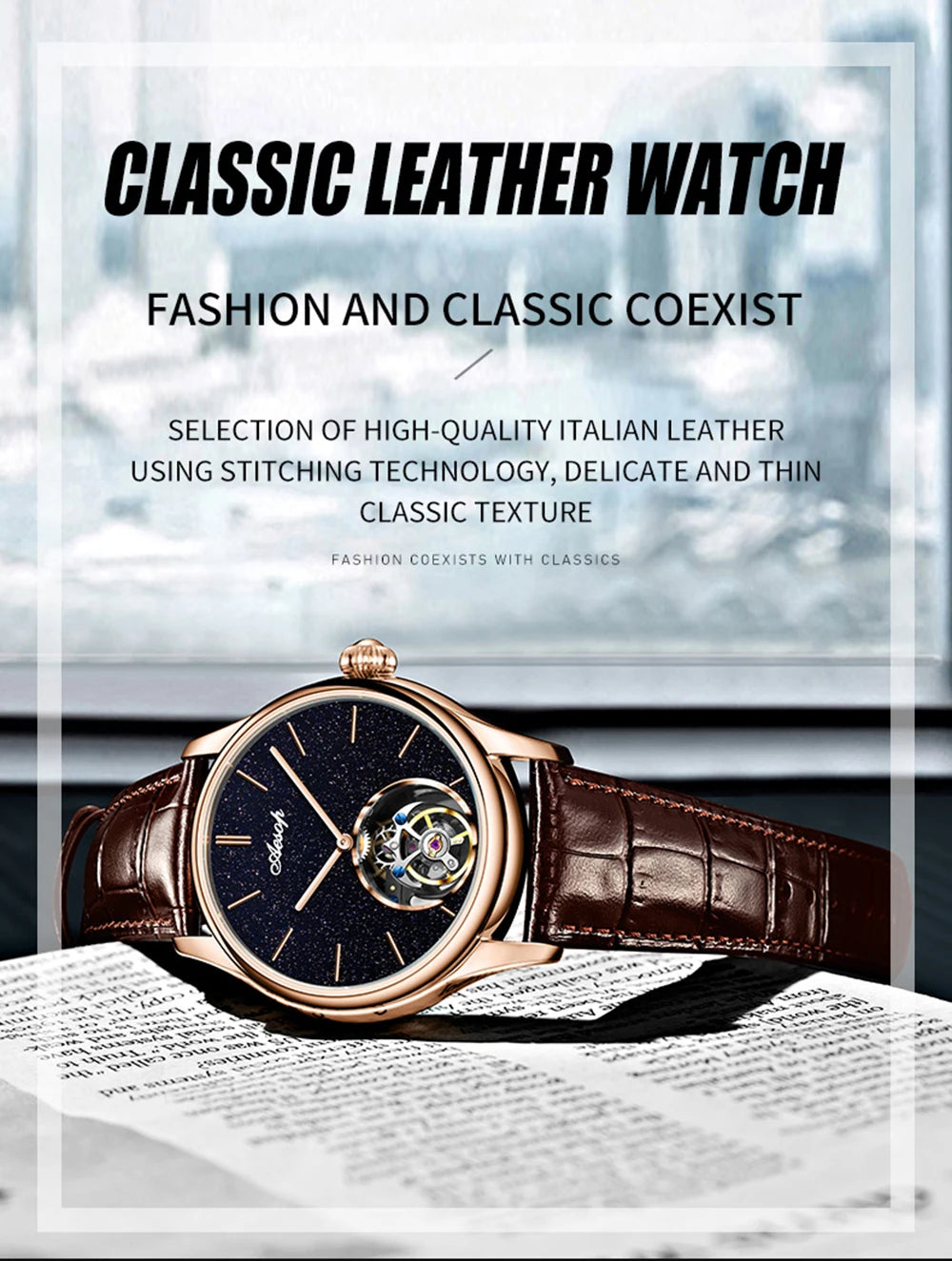 AESOP Tourbillon Luxury Mens Watches Waterproof Male Sports Watch For Men Mechanical Casual WristWatches Relogio Masculino 2025