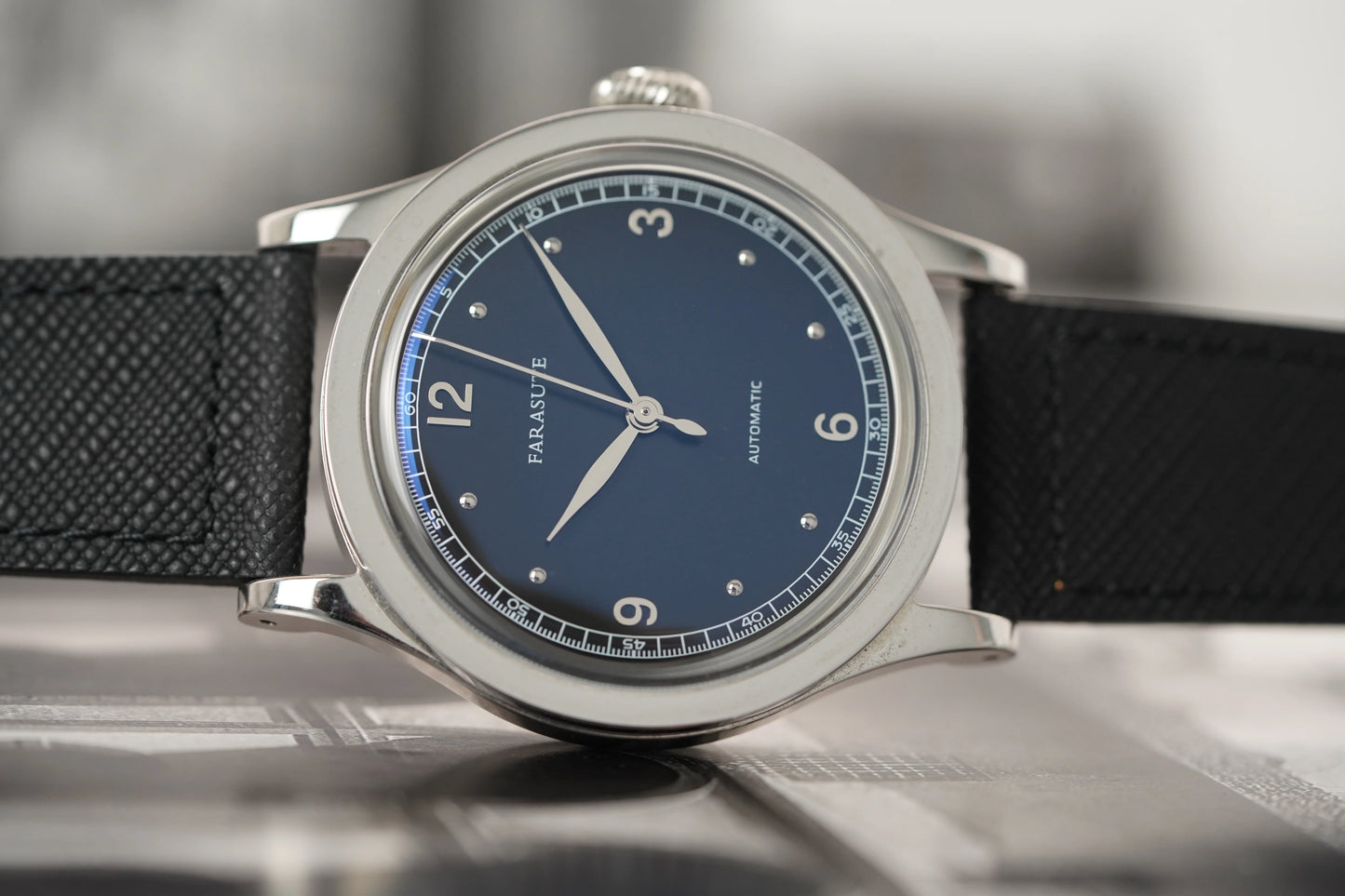 FARASUTE New Retro Japan 821A Automatic Mechanical Movement Wristwatch For Men Simple 5Bar Waterproof Watch Men reloj hombre