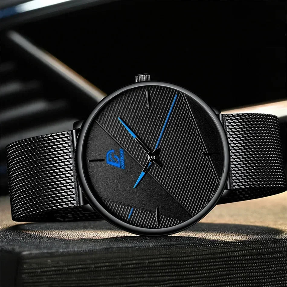 reloj hombre Watches Mens 2023 Minimalist Men's Fashion Ultra-thin Watch Simple Men Business Quartz Wristwatch relogio masculino