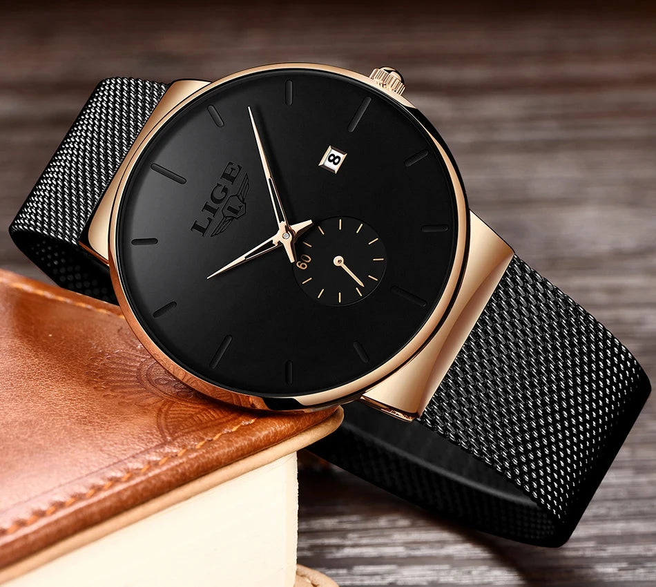 Man Ultra Thin Watches New Men's Watch Luxury Brand Gifts Male Clock Business Quartz Wristwatch Watch For Men Relogio Masculino