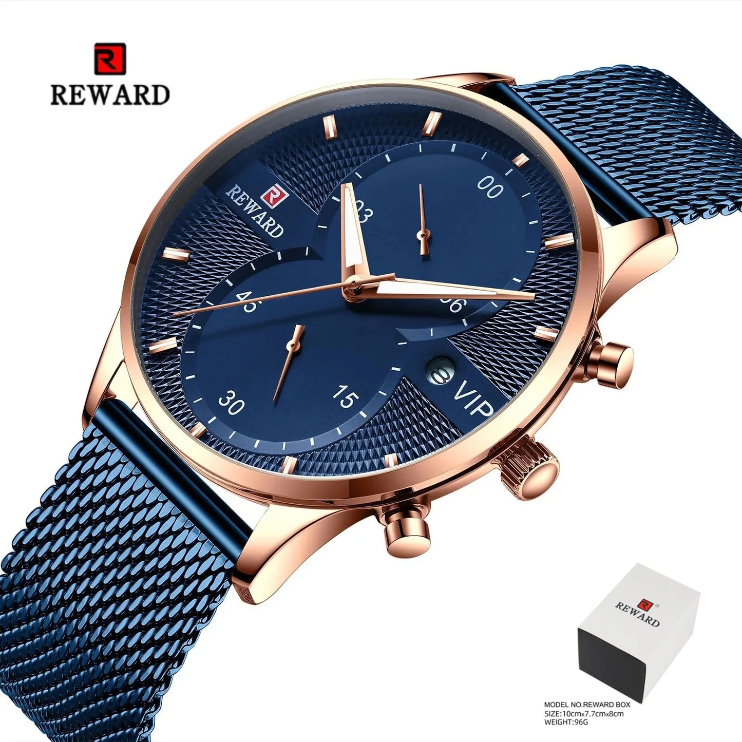 REWARD 82001M Relogios Masculino Business Quartz Fashion Men's Watch Steel Strip Watch Luxury Calendar Watches for Men Часы