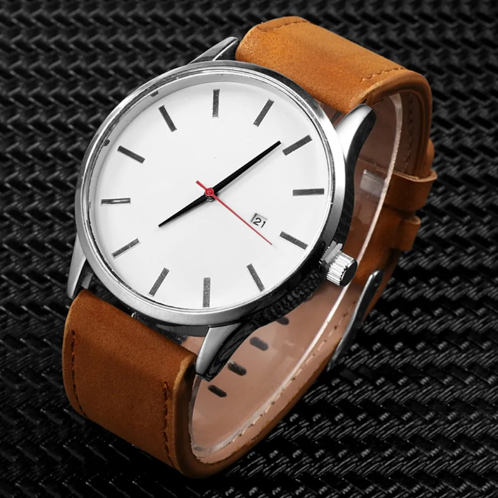 Relogio Masculino Sports Men's Wristwatches Leather Male Clock Minimalistic Watches Famle Quartz Simple Designer Reloj Hombre
