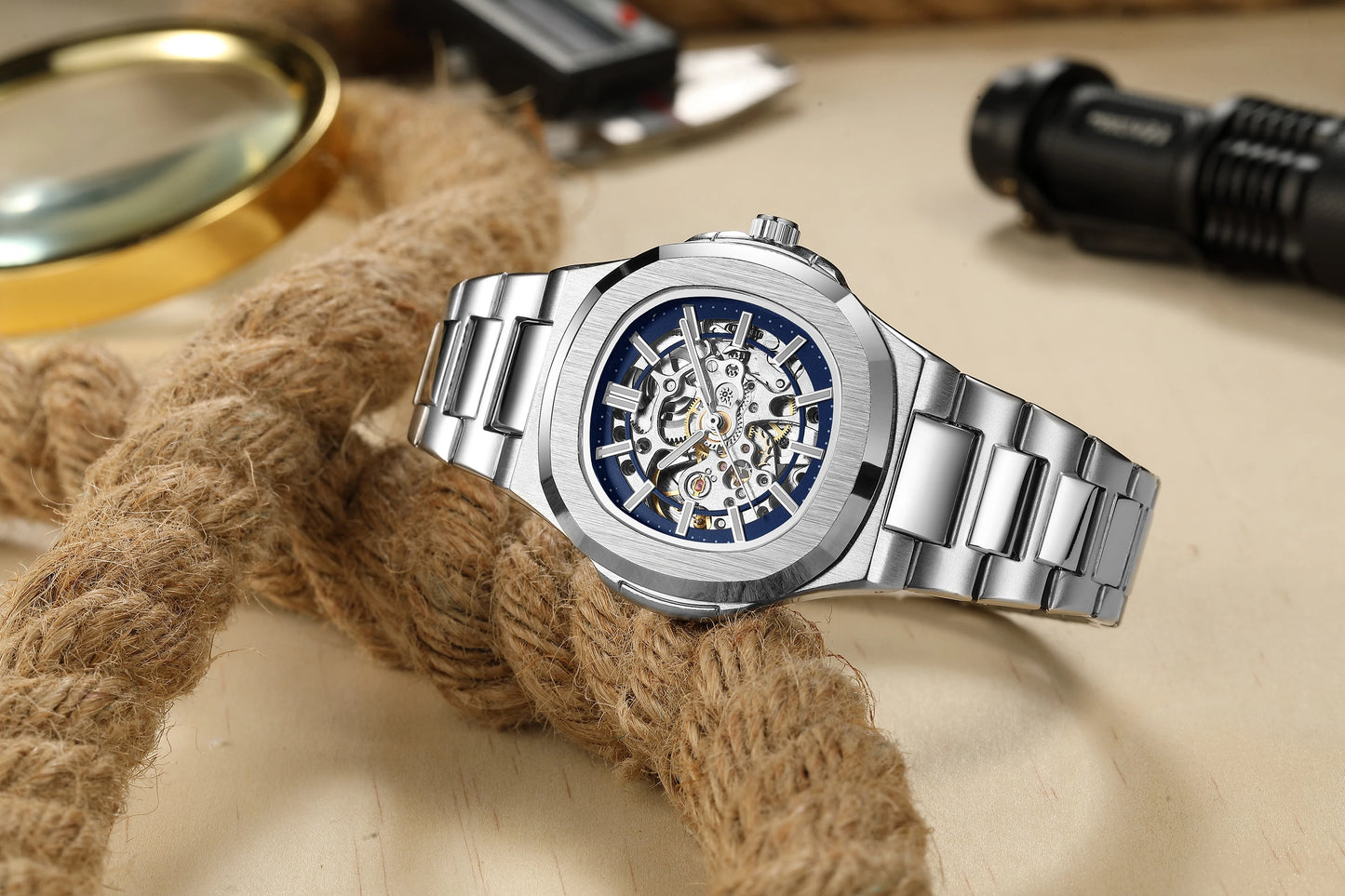 New Men's Watch New Luxury Business Watch Men Waterproof Gold Dial Watches Fashion Male Clock Wrist Watch Relogio Masculino 2023