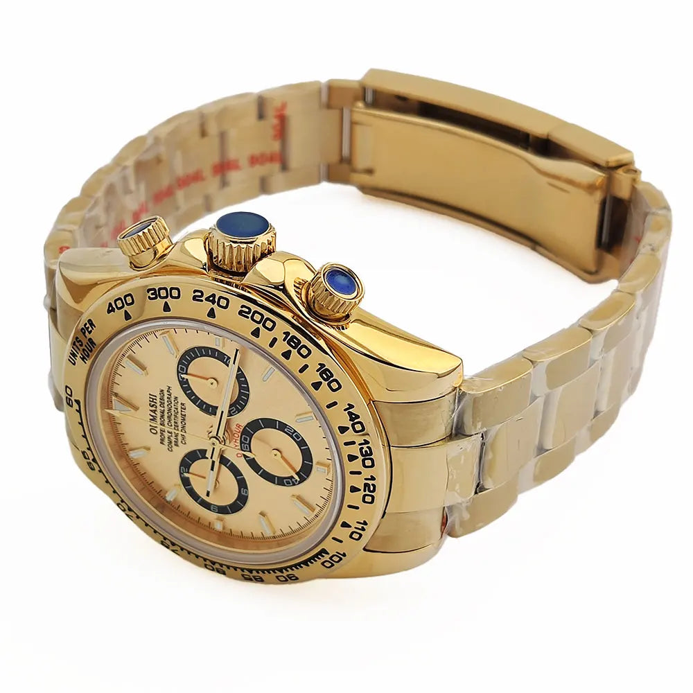 Luxury men's watch New Chronograph Equation Racing Men Automatic Mechanical Watch Waterproof 10ATM Sapphire 4801 4130 Movement