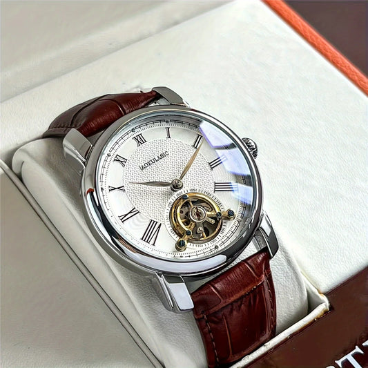 New Mechanical Watch, Fully Automatic, Hollow-Out, Luxurious Men's Watch, High Appearance Value, Cool, Best-Selling Watch for Men, Fashionable Business Casual, Stylish Trendy Men's Wristwatch, Top Choice for Gift-Giving, High