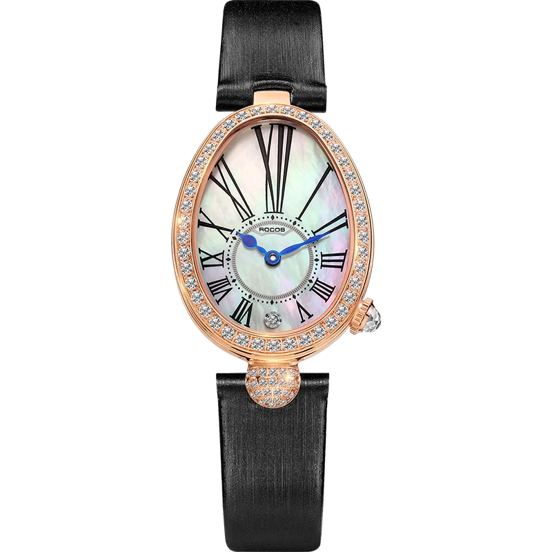 ROCOS Luxury Brand Woman Watch High Quality Fashion Oval Ladies Fashion Quartz watches Leather Waterproof  Watch for Women R0233