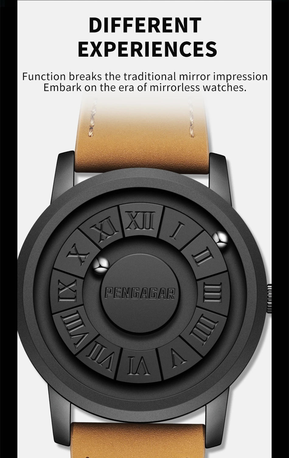 2025 New Men's Watches Top Luxury Quartz Watch For Men Creative Scrolling Pointer Magnetic Force Wrist Clock Relogio Masculino