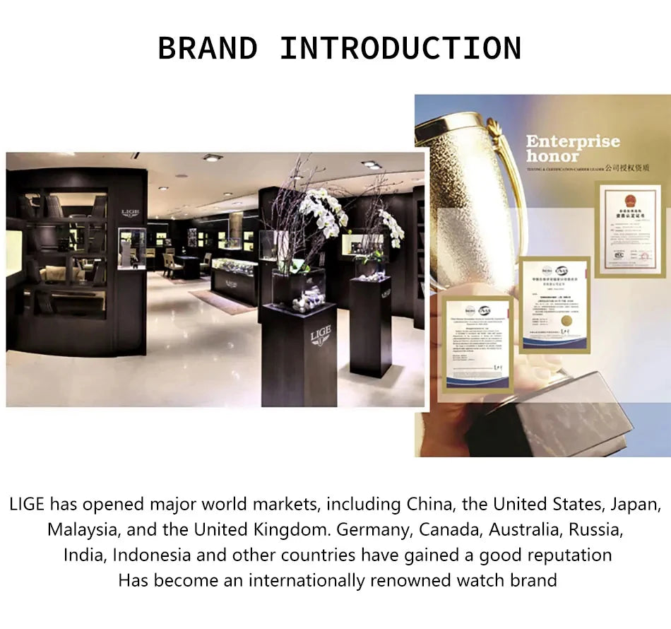 LIGE Men Watch Top Brand Luxury Arabic Numerals Rotating Dial Roulette Quartz Watches For Men Waterproof Luminous Man Wristwatch