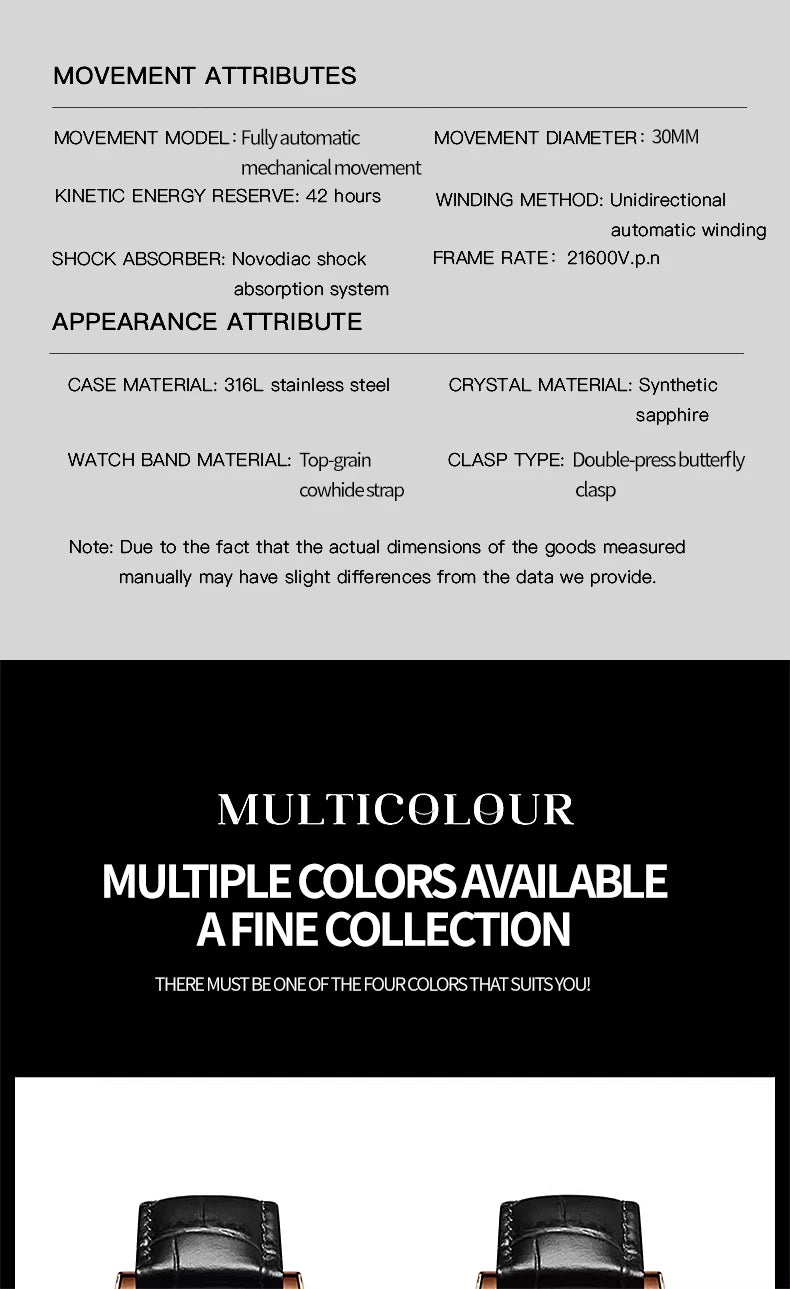 BEXEI 2025 Perpetual Calendar Automatic Watch Waterproof Mens Watches Top Brand Luxury Tourbillon Mechanical Watches for Man